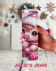 Tumbler - Christmas Highland Cow