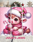 Tumbler - Christmas Highland Cow