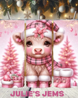 Tumbler - Christmas Highland Cow