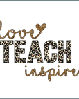 Teacher Coaster - Love, Teach, Inspire
