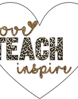 Teacher Coaster - Love, Teach, Inspire