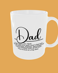 Fathers Day - Dad Defined; The Perfect Mug Gift for Father's Day