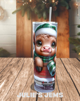 Tumbler - Christmas Highland Cow