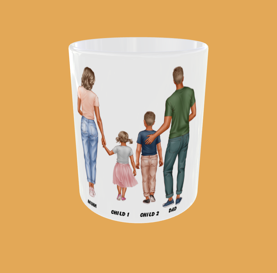 Personalised Mug - Standing Family
