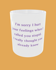 Sarcastic Quotes - I'm Sorry If I Hurt Your Feelings