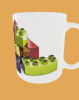Fathers Day - Celebrate Dad with Our Unique Brick-Themed Mug