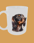 Dogs - Dachshund Lover's 11oz Ceramic Mug - High-Gloss Finish with Optional Coloured Handle