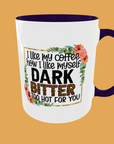 Coffee Quotes - I Like My Coffee with a Side of Humour - Ceramic Mug with Fun Quote