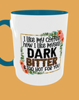 Coffee Quotes - I Like My Coffee with a Side of Humour - Ceramic Mug with Fun Quote