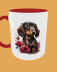 Dogs - Dachshund Ceramic Mug - Cute & Cozy Gift for Dog Lovers