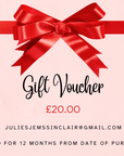 Julies Jems Gift Voucher Pink