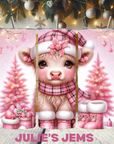 Tumbler - Christmas Highland Cow 