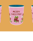 Christmas - Santa Pink Background