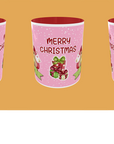 Christmas - Santa Pink Background