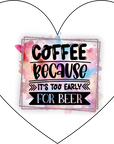 Coaster - Coffee Quotes - Coffee Because ...Life Happens - Inspirational Coffee Quotes & Gifts