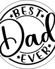 Coaster - Fathers Day - Celebrate with our 'Best Dad Ever' Ceramic Coaster