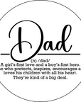 Coaster - Fathers Day - Dad Defined; The Perfect Coaster Gift for Father's Day