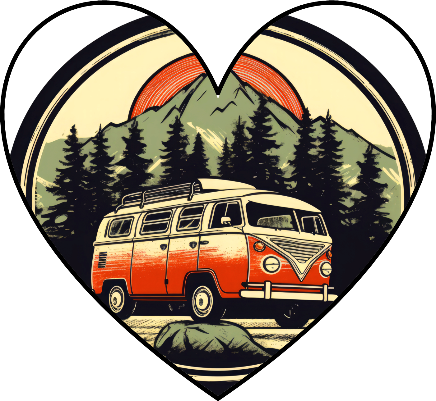 Coaster - Camper Van vintage Retro Adventure charm