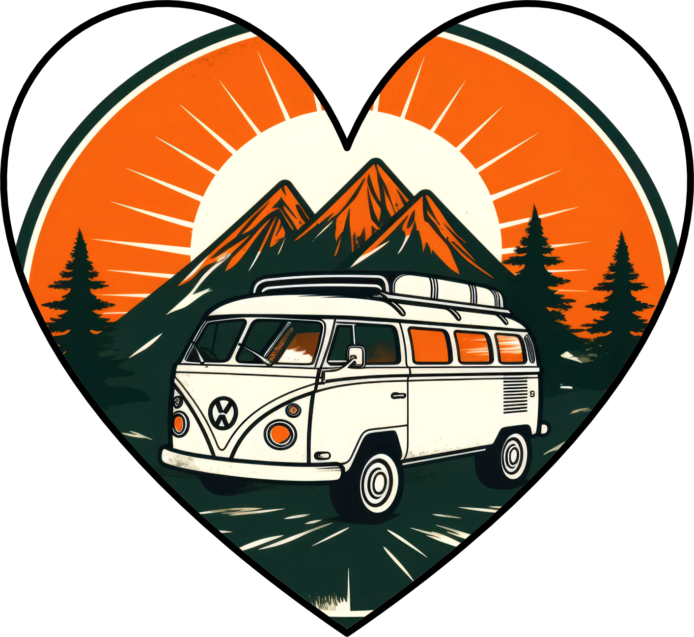 Coaster - Camper Van vintage Retro Adventure charm