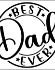 Coaster - Fathers Day - Celebrate with our 'Best Dad Ever' Ceramic Coaster