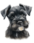 Coaster - Dogs - Schnauzer Love adorable puppy