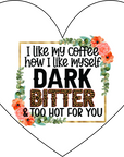 Coaster - Cofee Quotes - I Like my Coffee with a Side of Humour Ceramic Coaster with Fun Quote