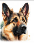 Coaster - Dogs - German Shepherd Coaster - A Perfect Gift for Dog Lovers