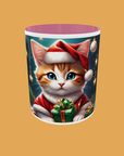 Christmas - Cat with bauble background