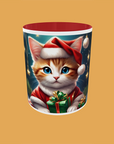 Christmas - Cat with bauble background