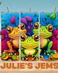 Tumbler - Trio of Frogs