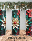 Tumbler - Christmas Floral 