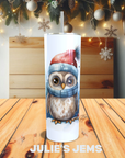 Tumbler - Christmas Owl 