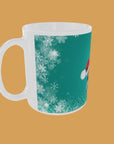 Christmas - Penguin snowflakes turquoise