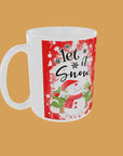 Christmas - Let it Snow Red Background