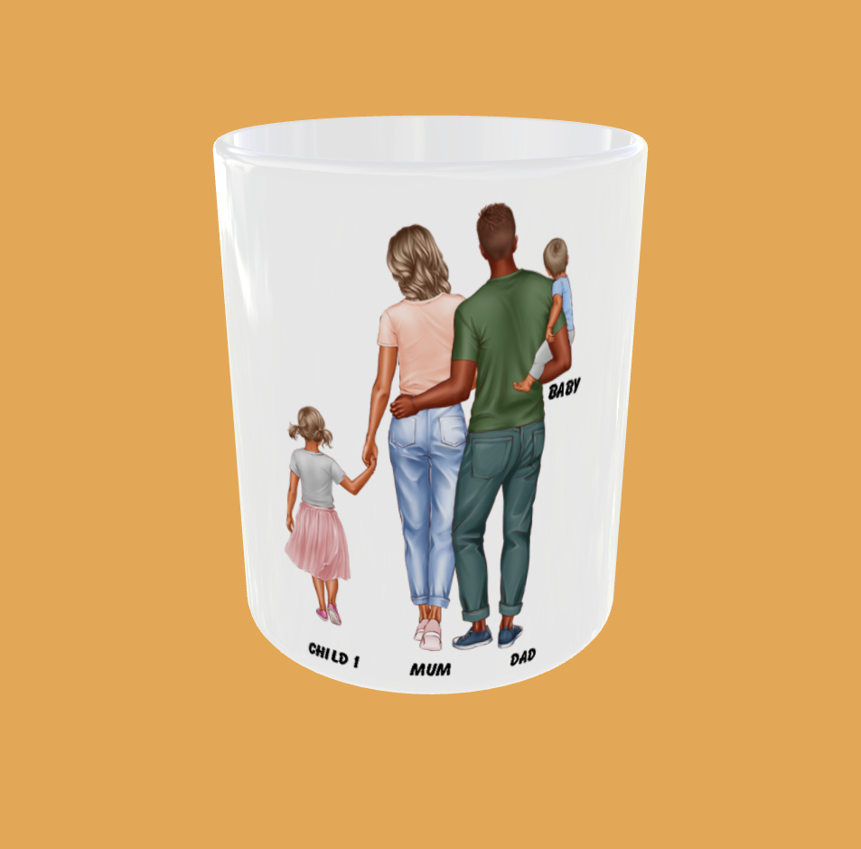 Personalised Mug - Standing Family