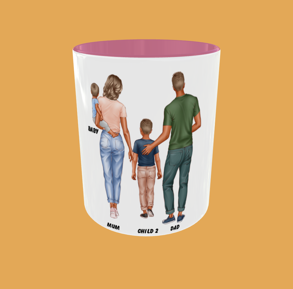 Personalised Mug - Standing Family