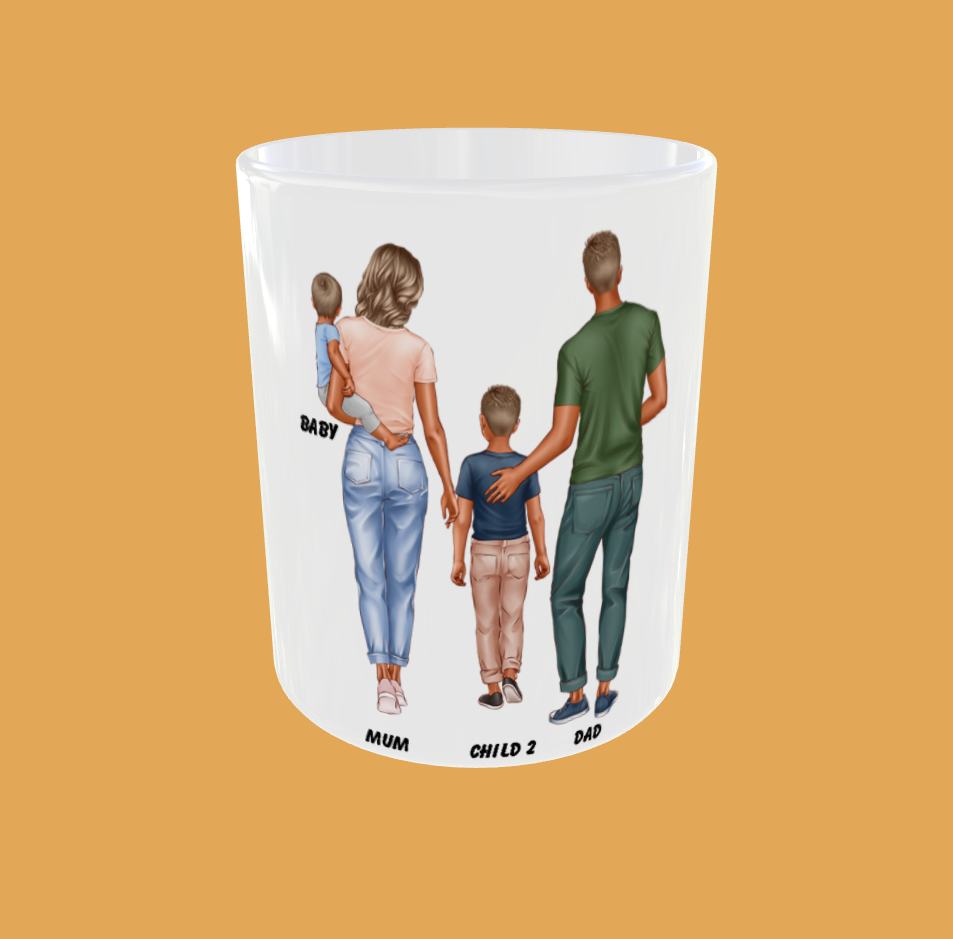 Personalised Mug - Standing Family