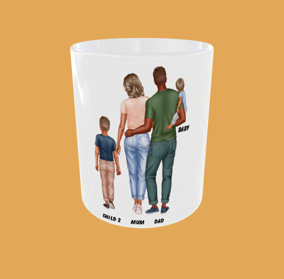 Personalised Mug - Standing Family