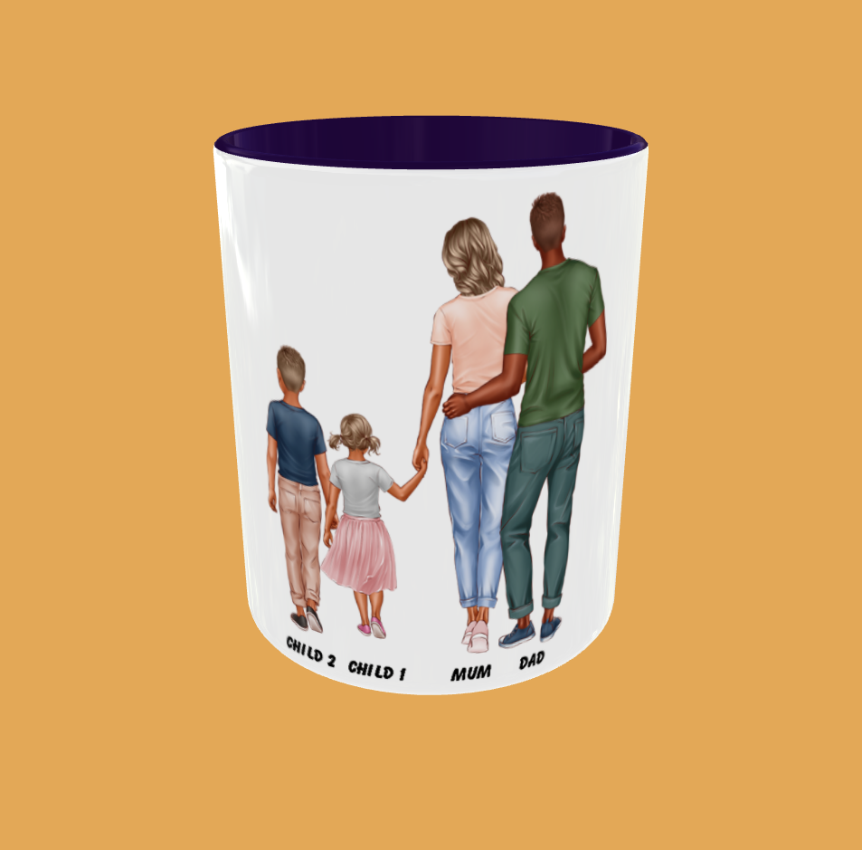 Personalised Mug - Standing Family