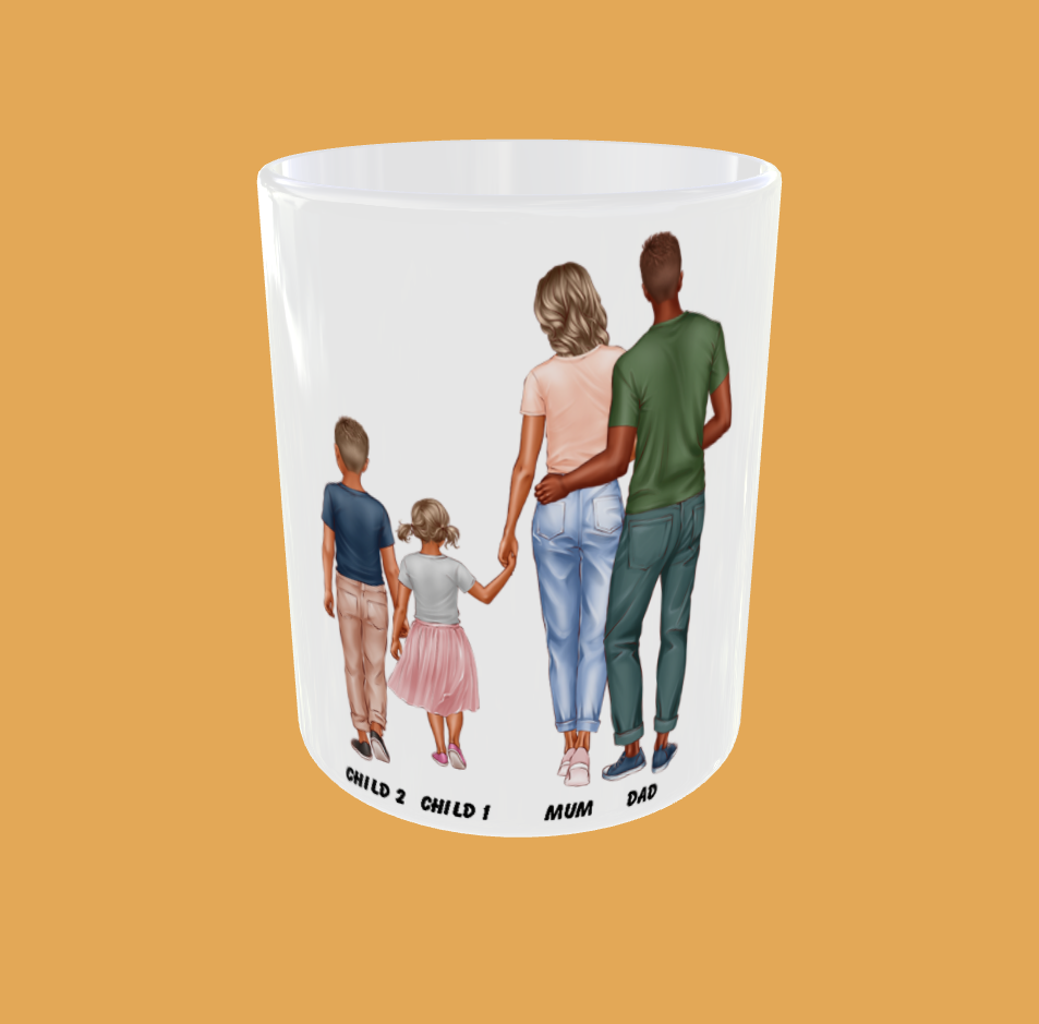 Personalised Mug - Standing Family