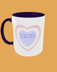 Teacher heart mug