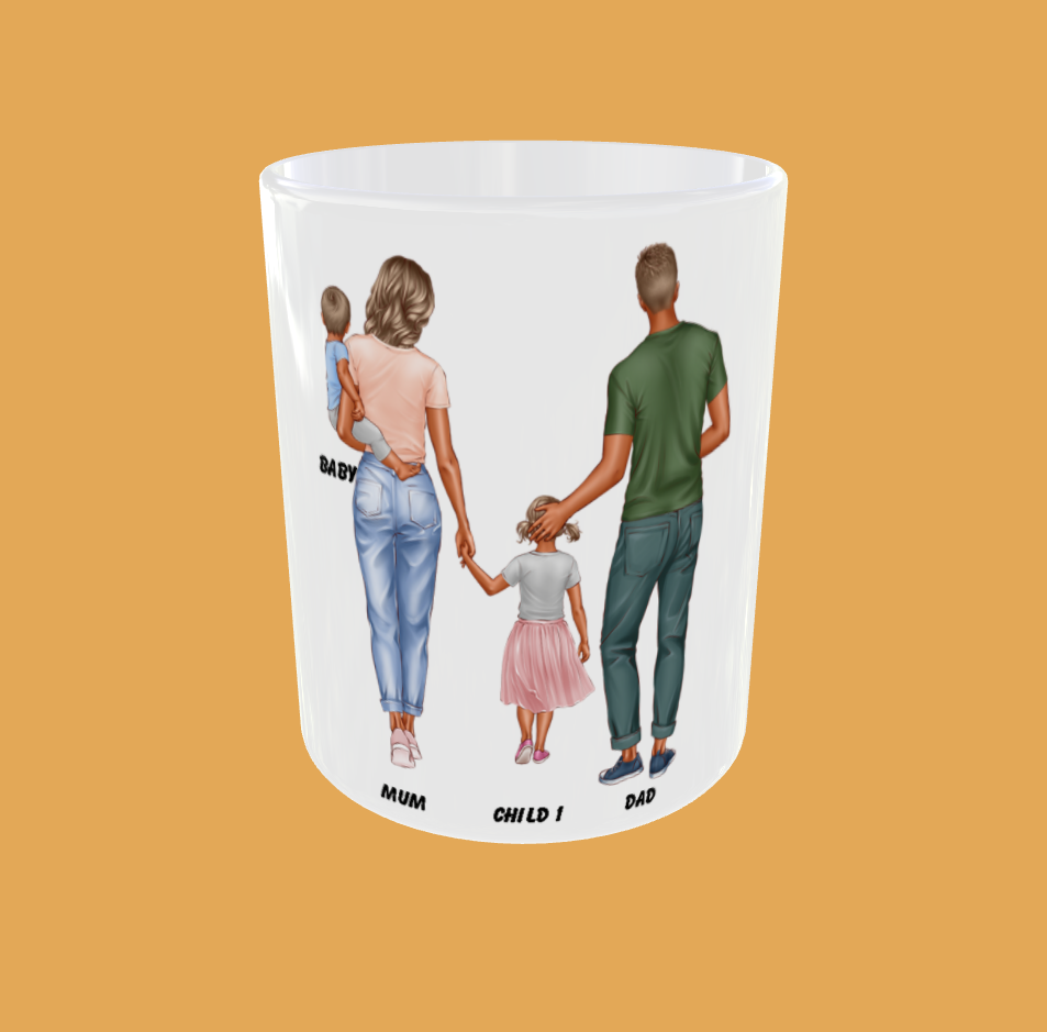 Personalised Mug - Standing Family