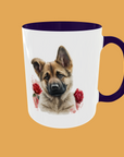 Dogs - German Shepherd, Floral