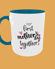 Mum - Charming Patterned Heart Mug 1st Mothers Day