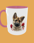 Dogs - German Shepherd, Floral