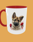 Dogs - German Shepherd, Floral