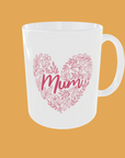 Mum - Charming Patterned Heart Mug 1st Mothers Day